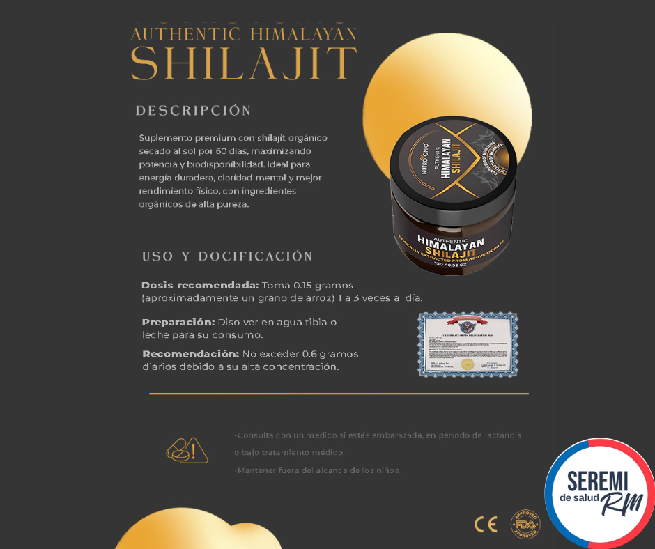 SHILAJIT ORIGINAL HIMALAYA+🔥 OFERTA EXCLUSIVA con ENVIO GRATIS🚚 + 50% DESCUENTO🎁